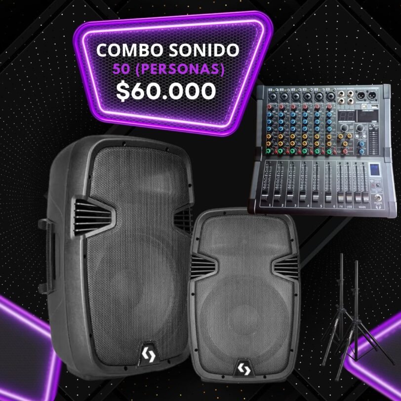 COMBO SONIDO (50 PERSONAS)