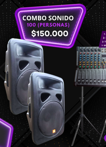 COMBO SONIDO (100 PERSONAS)